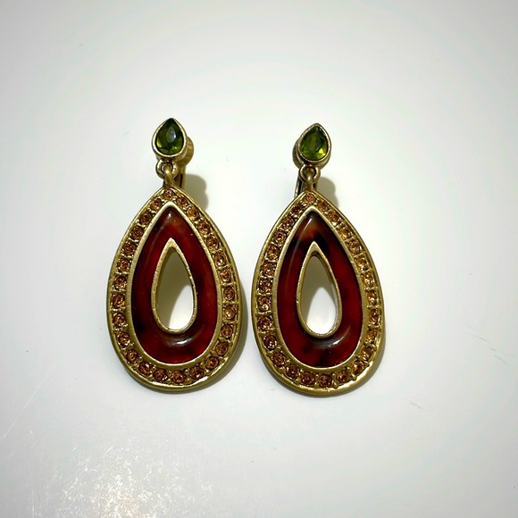 Lauren Conrad Gold Tone Teardrop Earrings - Picture 1 of 6